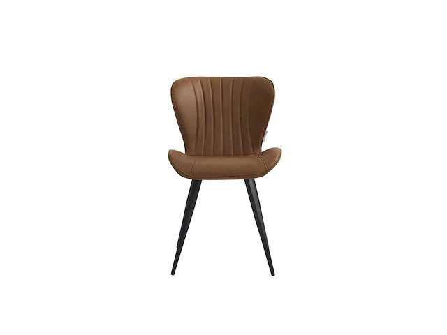 Colenis - star eetkamerstoel - set van 6 - cognac - pu - industrieel - design - eetkamerstoelen - stoel - afbeelding 4 van  4