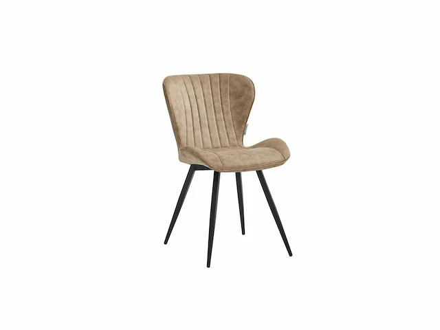 Colenis - star eetkamerstoel - set van 6 - sand - microvezel - microfiber - industrieel - design - eetkamerstoelen - stoel - afbeelding 1 van  3
