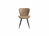 Colenis - star eetkamerstoel - set van 6 - sand - microvezel - microfiber - industrieel - design - eetkamerstoelen - stoel - afbeelding 3 van  3