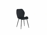 Colenis - sunny eetkamerstoel - set van 4 - zwart - velvet - industrieel - afbeelding 1 van  3