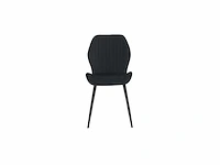 Colenis - sunny eetkamerstoel - set van 4 - zwart - velvet - industrieel - afbeelding 2 van  3