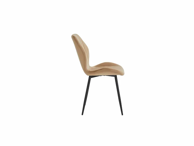 Colenis - sunny eetkamerstoel - set van 6 - beige - velvet - industrieel - afbeelding 2 van  2