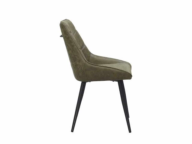 Colenis - svensk eetkamerstoel - set van 4 - groen - microvezel - microfiber - industrieel - design - comfortabele en duurzame eetkamerstoelen - afbeelding 4 van  4