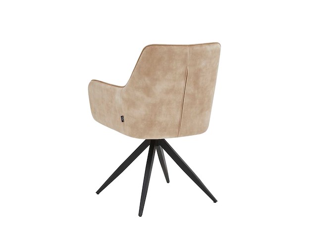 Colenis - tess eetkamerstoel - set van 4 - beige - adoré velvet - met armleuning - afbeelding 3 van  3
