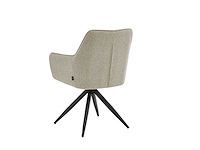 Colenis - tess eetkamerstoel - set van 4 - beige - bouclé stof - met armleuning - afbeelding 2 van  2