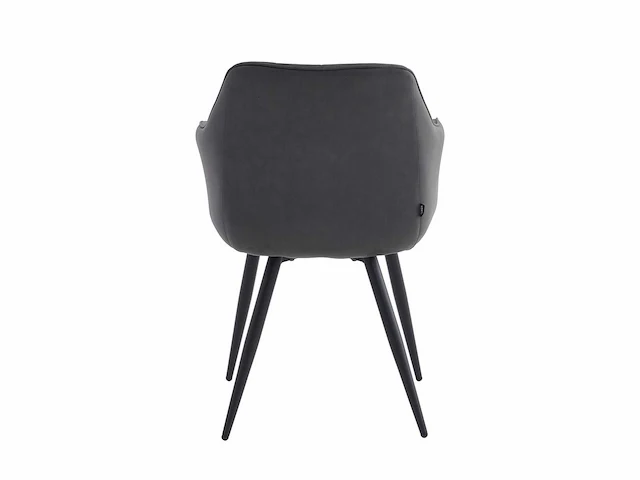 Colenis - verto eetkamerstoel - set van 4 - antraciet - microfiber stof - microvezel - industrieel - afbeelding 3 van  5