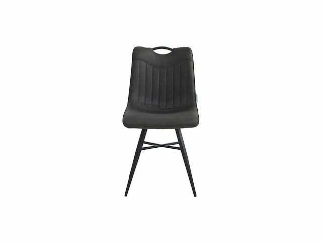 Colenis - verty eetkamerstoel - set van 4 - antraciet - microvezel - microfiber - industrieel - design - afbeelding 2 van  3