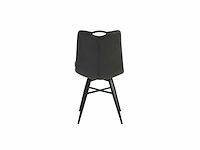 Colenis - verty eetkamerstoel - set van 4 - antraciet - microvezel - microfiber - industrieel - design - afbeelding 3 van  3