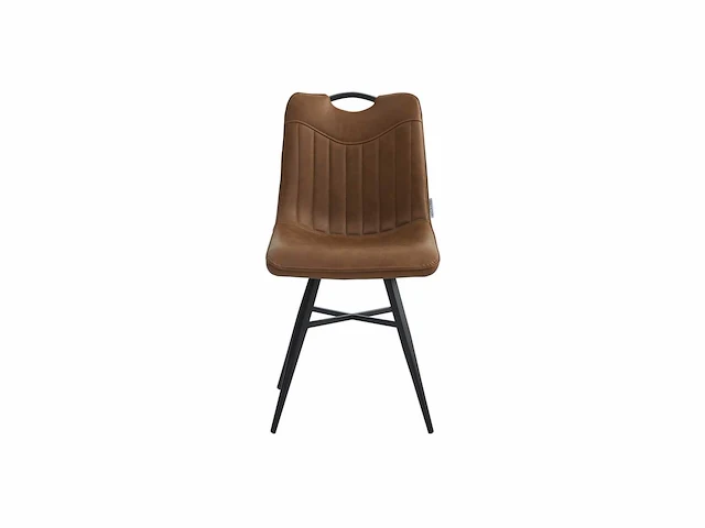 Colenis - verty eetkamerstoel - set van 4 - cognac - pu - industrieel - design - afbeelding 3 van  3