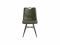 Colenis - verty eetkamerstoel - set van 4 - groen - microvezel - microfiber - industrieel - design - afbeelding 2 van  2