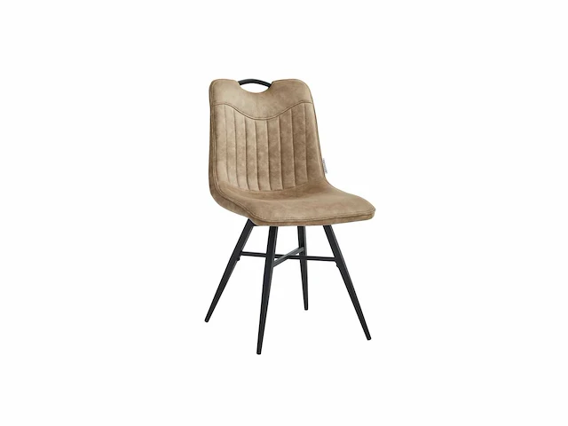 Colenis - verty eetkamerstoel - set van 4 - sand - microvezel - microfiber - industrieel - design - afbeelding 1 van  1