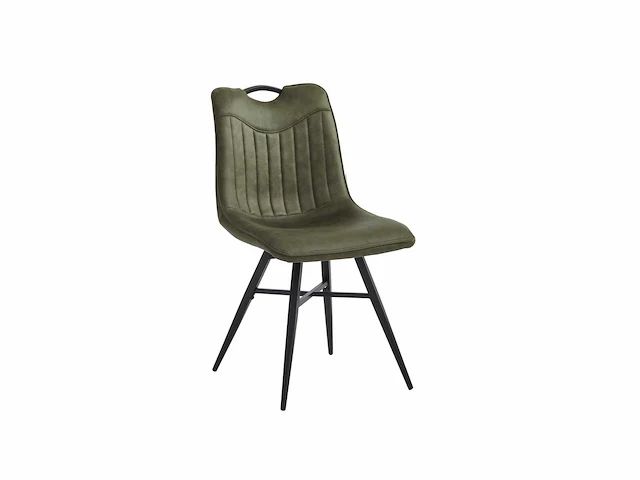 Colenis - verty eetkamerstoel - set van 6 - groen - microvezel - microfiber - industrieel - design - afbeelding 1 van  4