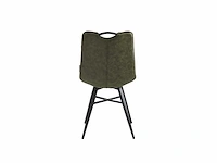 Colenis - verty eetkamerstoel - set van 6 - groen - microvezel - microfiber - industrieel - design - afbeelding 3 van  4