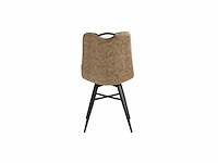 Colenis - verty eetkamerstoel - set van 6 - sand - microvezel - microfiber - industrieel - design - afbeelding 3 van  3