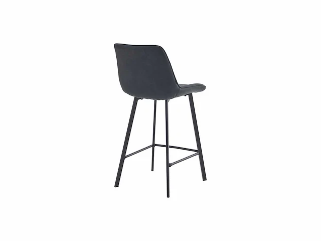 Colenis - zera barkruk - barstoel - set van 4 - antraciet - microfiber - microvezel - industrieel - afbeelding 4 van  4