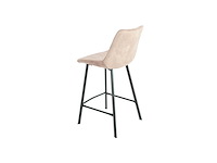 Colenis - zera barkruk - barstoel - set van 4 - beige - adoré velvet - industrieel - afbeelding 3 van  4