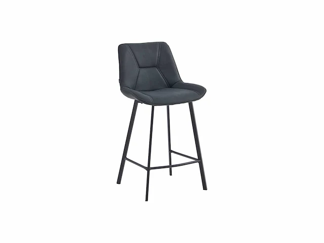 Colenis - zera barkruk - barstoel - set van 6 - antraciet - microfiber - microvezel - industrieel - afbeelding 1 van  3