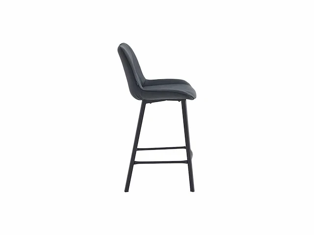 Colenis - zera barkruk - barstoel - set van 6 - antraciet - microfiber - microvezel - industrieel - afbeelding 3 van  3