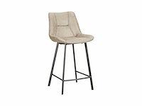 Colenis - zera barkruk - barstoel - set van 6 - beige - microfiber - microvezel - industrieel - afbeelding 1 van  4