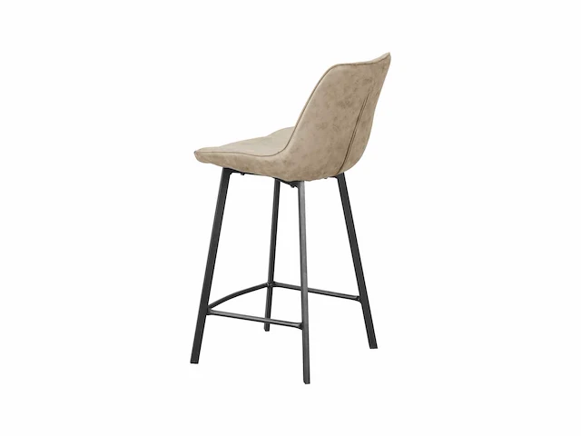 Colenis - zera barkruk - barstoel - set van 6 - beige - microfiber - microvezel - industrieel - afbeelding 4 van  4