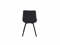Colenis - zera eetkamerstoel - set van 4 - antraciet - microfiber stof - afbeelding 4 van  4