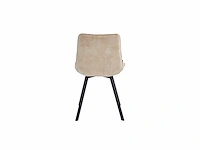 Colenis - zera eetkamerstoel - set van 4 - beige - adoré velvet - afbeelding 3 van  4