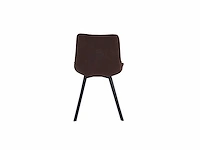 Colenis - zera eetkamerstoel - set van 4 - bruin - microfiber stof - afbeelding 3 van  3