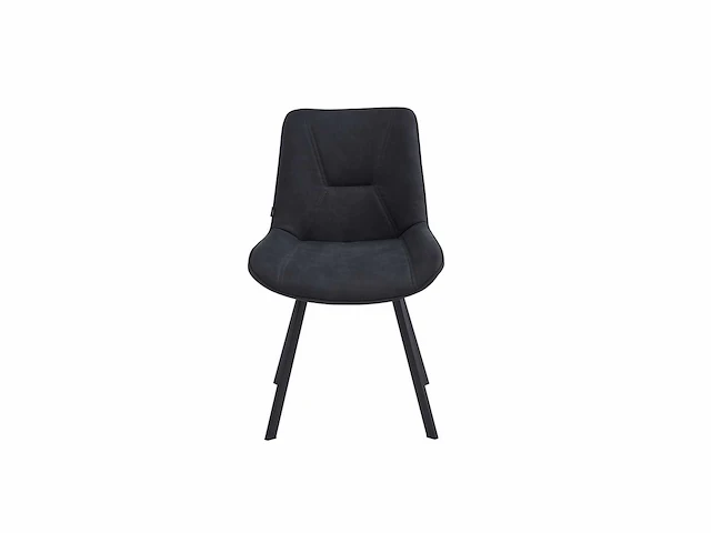 Colenis - zera eetkamerstoel - set van 6 - antraciet - microfiber stof - afbeelding 2 van  4