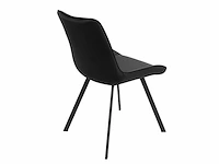 Colenis - zera eetkamerstoel - set van 6 - zwart - velvet - afbeelding 4 van  4
