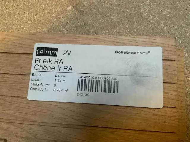 Collstrop 2v 25 m² parketvloer massief - afbeelding 4 van  5