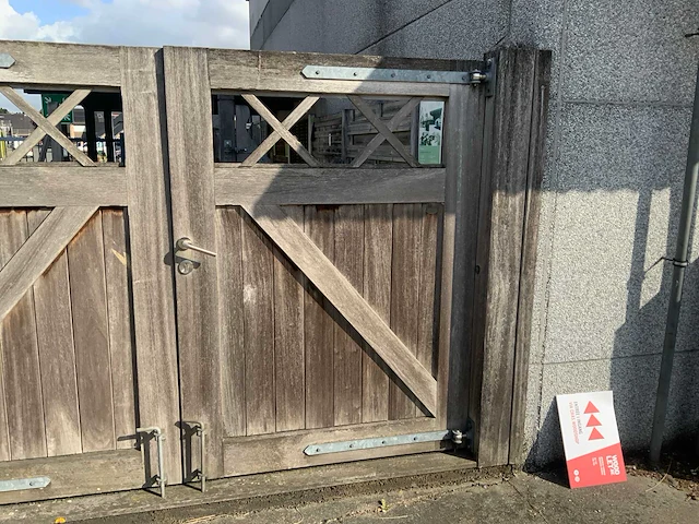 Collstrop dubbele houten poort - afbeelding 4 van  10