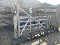 Collstrop enkele houten poort - afbeelding 2 van  8