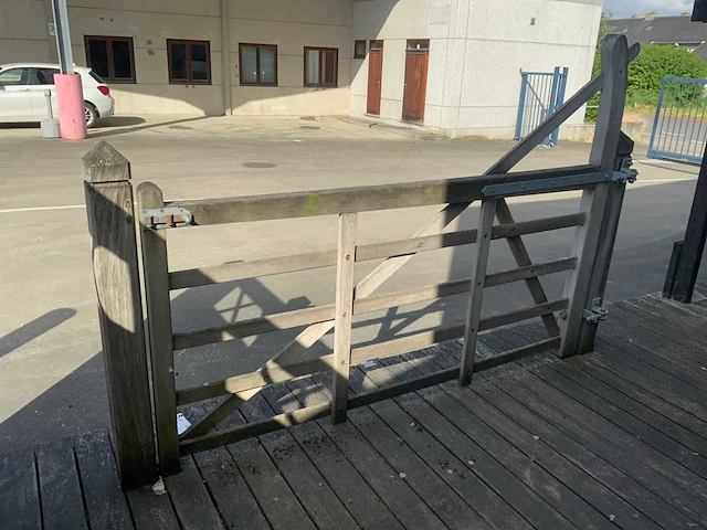 Collstrop enkele houten poort - afbeelding 3 van  8