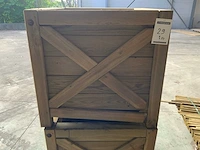 Collstrop houten bloembak (2x) - afbeelding 3 van  6