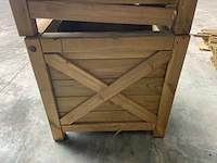 Collstrop houten bloembak (2x) - afbeelding 4 van  6