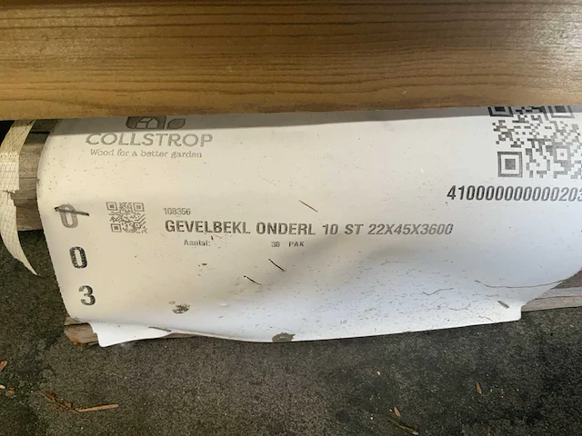 Collstrop partij gevelbekleding onderlat - afbeelding 5 van  5