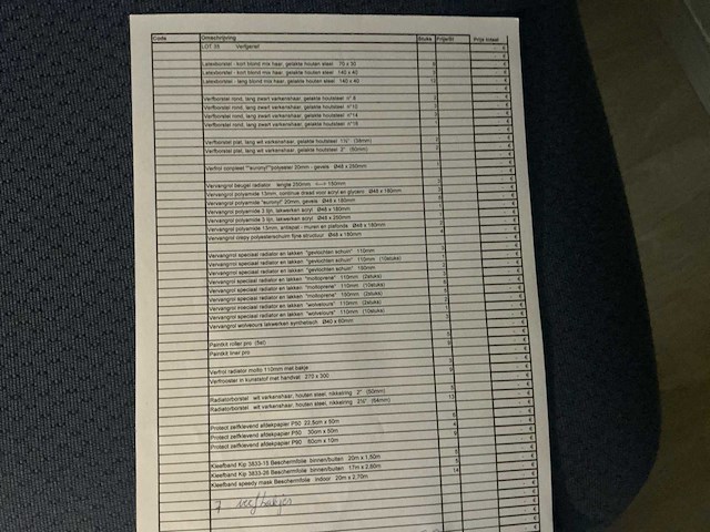 Color line verfborstels en accessoires - afbeelding 6 van  6