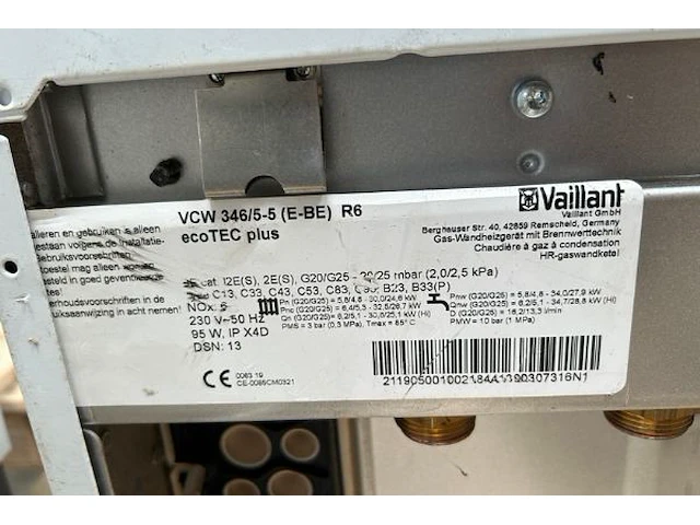 Combi condensatie gaswandketel vaillant - afbeelding 8 van  8