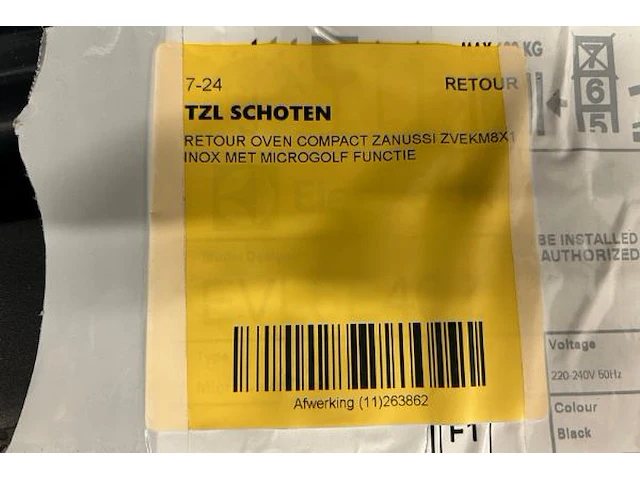 Combi inbouwoven zanussi - afbeelding 6 van  6