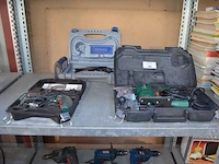 Combinatie cutter parkside psfs250a1 in koffer, accu schroefmachine parside pas3,6b1, dremel 300 in koffer met toebehoren - afbeelding 1 van  9