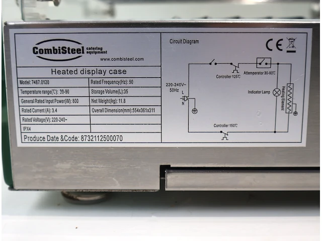Combisteel heated display cas - afbeelding 5 van  6