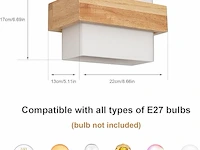 Comely houten wandlamp voor binnen - afbeelding 3 van  4