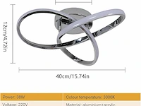 Comely led-plafondlamp - afbeelding 2 van  4