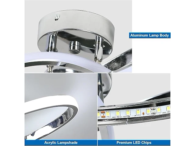 Comely led-plafondlamp - afbeelding 4 van  5