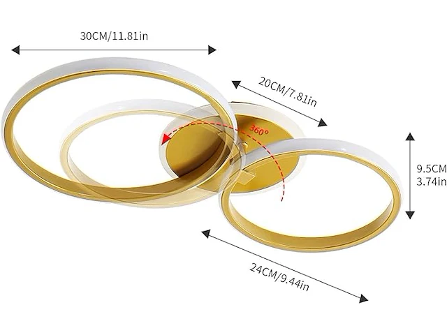 Comely led plafondlamp - afbeelding 2 van  2
