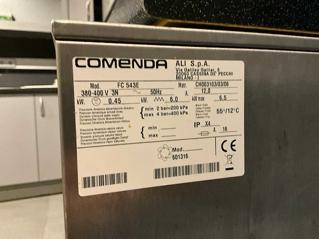Comenda fc543e glazenvaatwasmachine - afbeelding 3 van  6