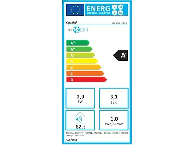 Comfee airconditioner eco cool pro 2,9 10000btu - afbeelding 2 van  5