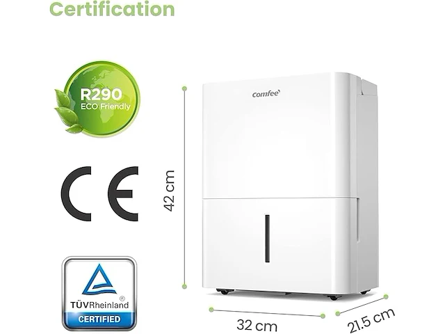 Comfee compacte en draagbare luchtontvochtiger - afbeelding 3 van  6