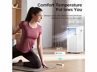 Comfee mobiele airconditioner 9000 btu/h 2.6kw aangesloten - afbeelding 5 van  5