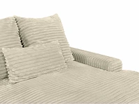 Comfort 4-zitsbank - beige geribbeld corduroy - pascal morabito - afbeelding 4 van  6